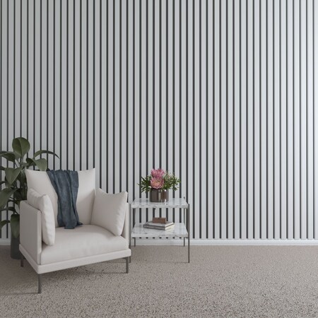Ekena Millwork 48H x 1T Adjustable PVC Slat Wall Panel Kit w/ 2W Slats, Unfinished contains 22 Slats SWP66X48X1000UN